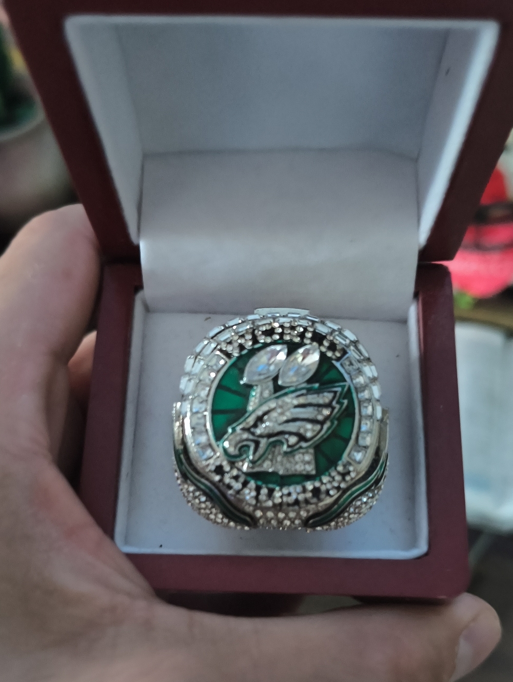 Philadelphia Eagles Green Championship Ring - Men's Accessory